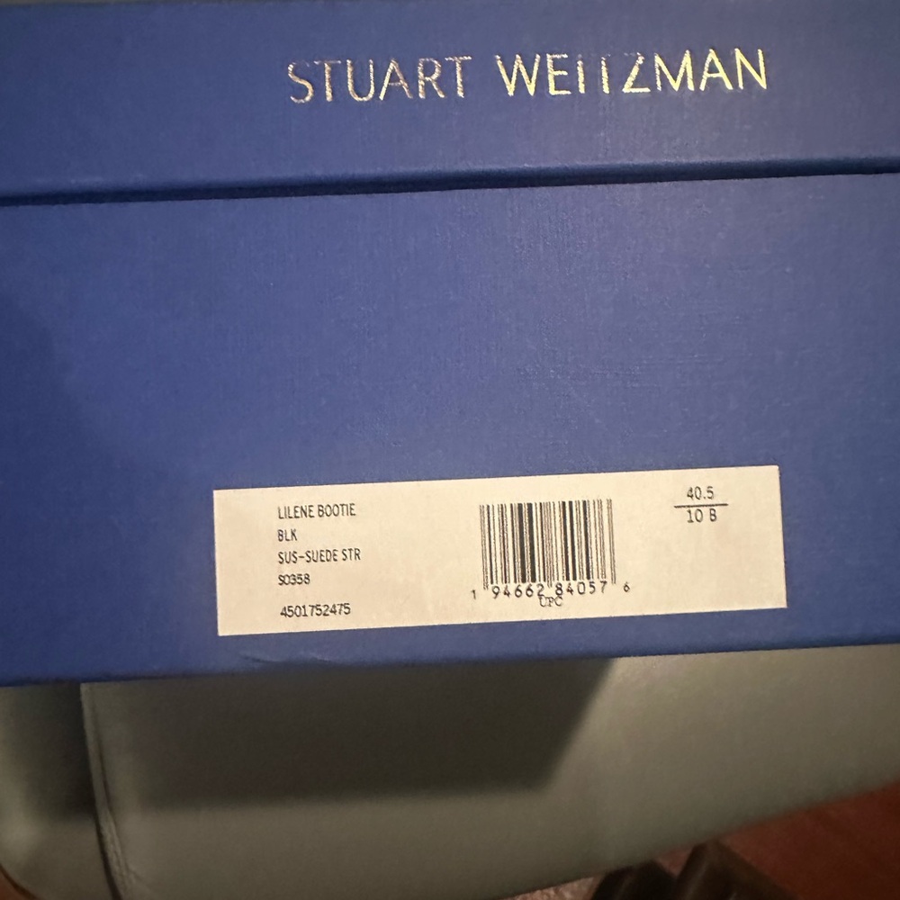 Stuart Weitzman Lilene Bootie in Black Suede